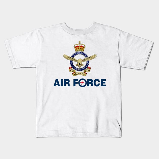 Royal Australian Air Force RAAF Kids T-Shirt by sunjoyotantang